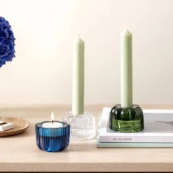 Villeroy & Boch Fleur kynttilänjalka 2 in 1 sininen