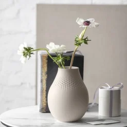 Villeroy&Boch Manufacture Collier vaasi 16x16x20 cm 2,3 L perle beige