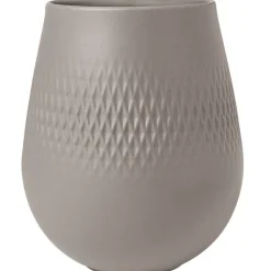 Villeroy&Boch Manufacture Collier vaasi 12x12x15 cm 1,1 L taupe carre