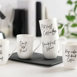 Villeroy&Boch Statement muki 11,5x8x10,5cm 0,28l But first Coffee