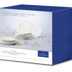 Villeroy&Boch Wonderful World Astiasto 4 hlö valkoinen 36-os.