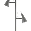 Virvatuli lattiavalaisin Solina 2-os. 155 cm mattaharmaa