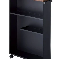 Yamazaki kapea hyllykkö pyörillä Tower musta